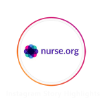 Nurse.org logo on Instagram